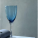 蓝水晶色酒杯